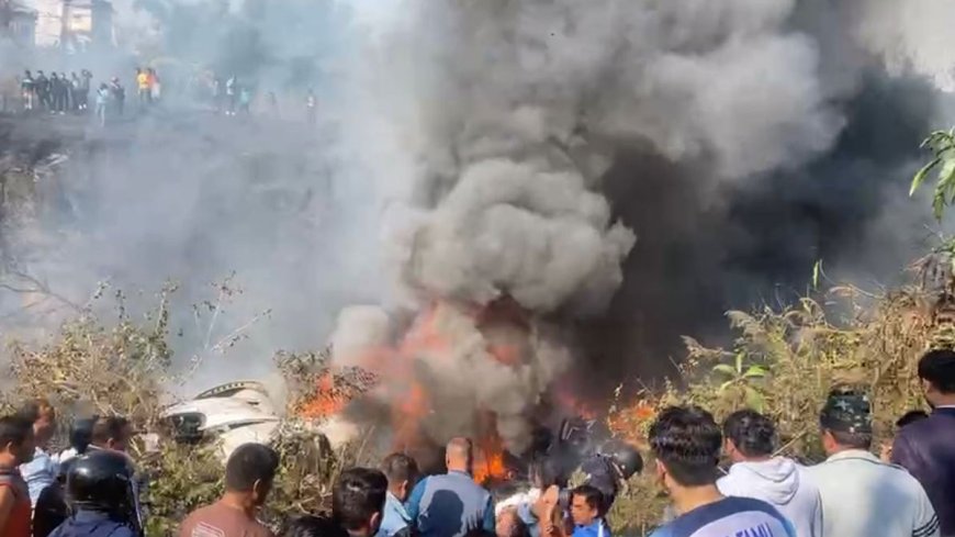 Airplane with 72 passengers crashed in Nepal