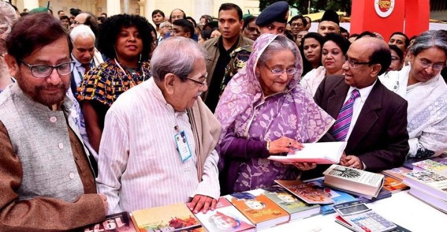 অমর একুশে বইমেলা উদ্বোধন করলেন প্রধানমন্ত্রী