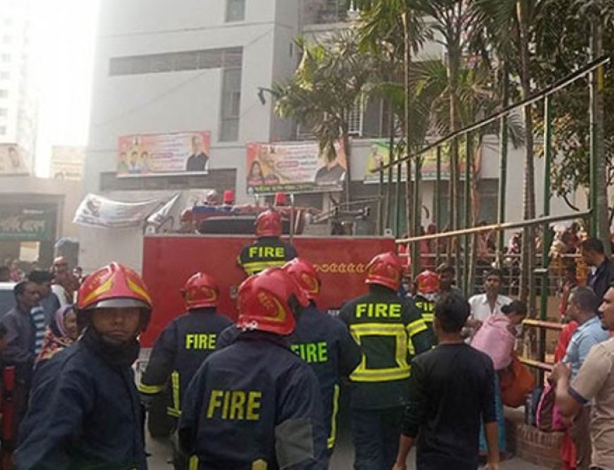 A fire broke out in the new building of Dhamek Hospital