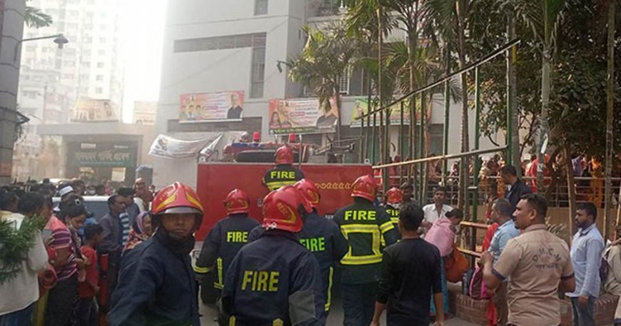 A fire broke out in the new building of Dhamek Hospital