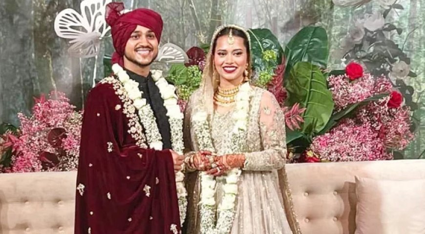 Bangladeshi bride and groom get married in a five-star hotel in Dubai