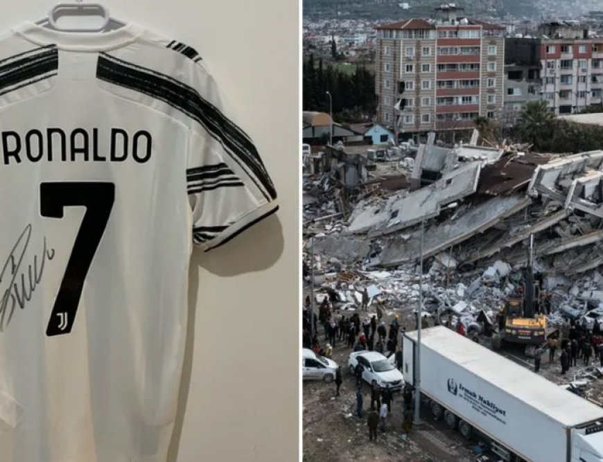 Ronaldo's jersey auctioned in aid of victims in Turkey and Syria