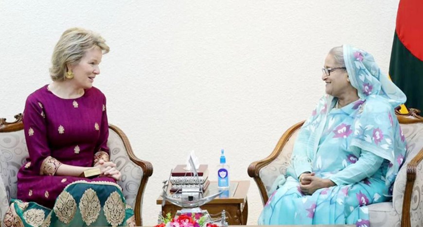 Courtesy call with Prime Minister, Queen Mathilde of Belgium