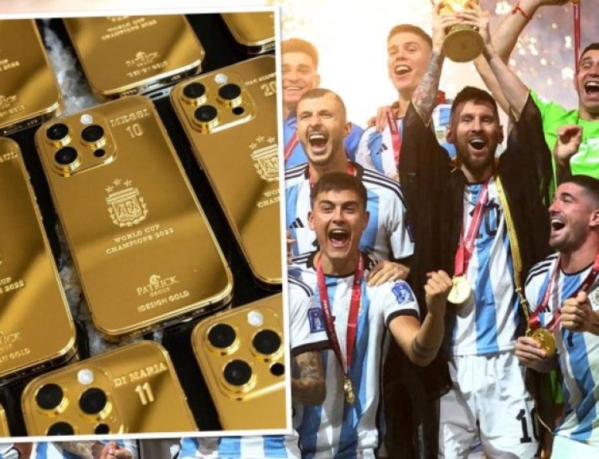 Messi is giving 4 gold iPhones to world champion Argentina